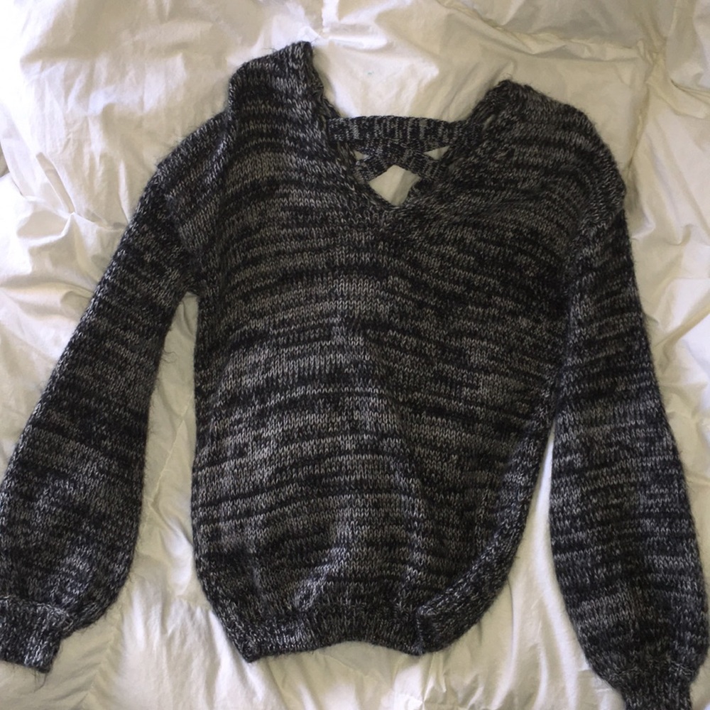 Black and white sweater
